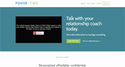 Desktop Screenshot of poweroftwomarriage.com